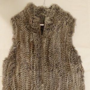 Danier geniune rabbit fur vest large